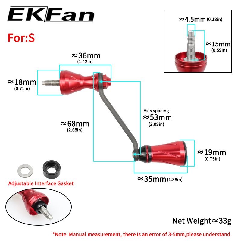 EKfan 68MM Carbon Fiber Spinni - Fishing Lure Spinner ulasan dan harga