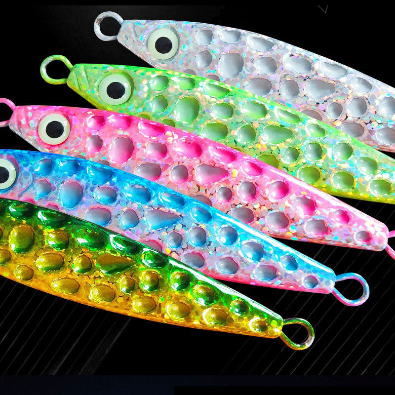 1pc Metal Jig Fishing Lure UV  - Fishing Lure Spoon ulasan dan harga