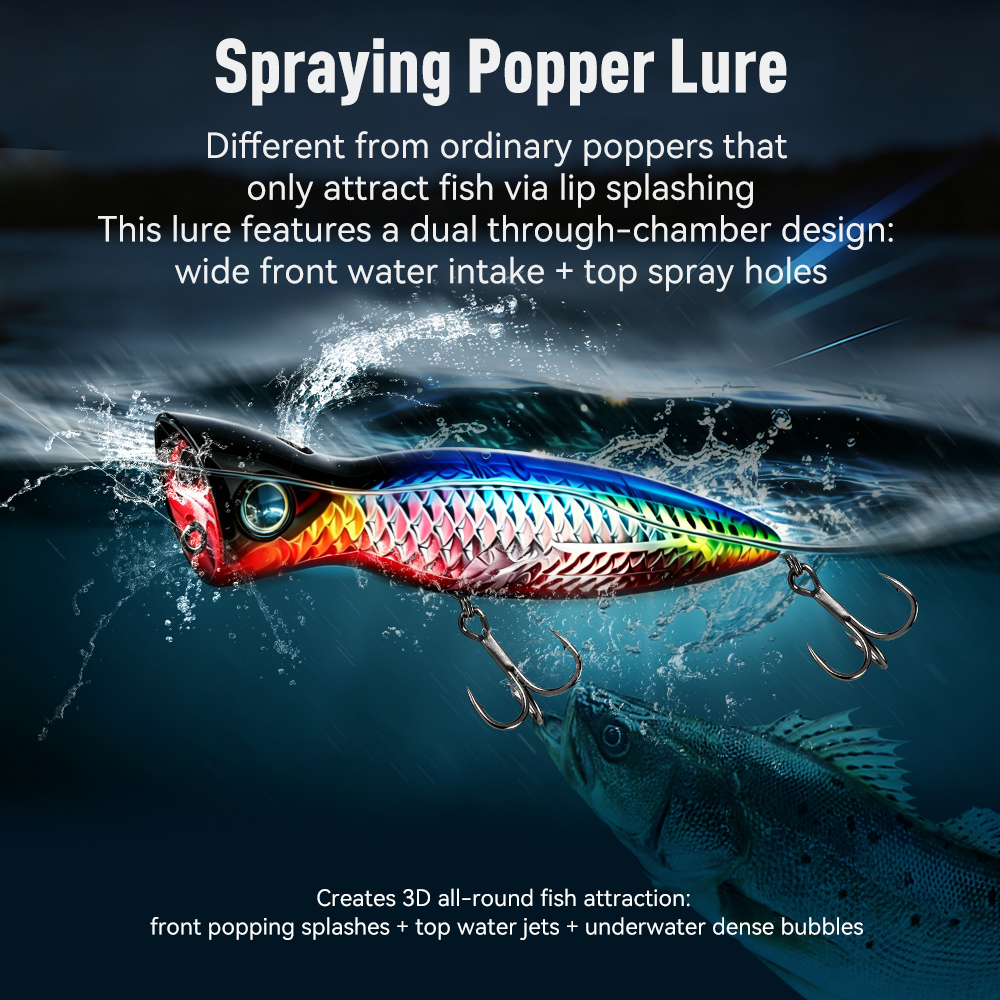 Kingdom Basstaor Popper Lure 9 - Fishing Lure Popper ulasan dan harga