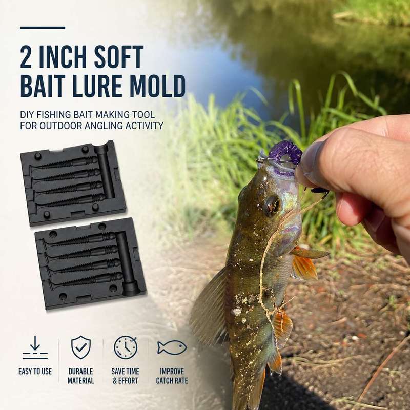 2 Inch Soft Bait Lure Mold DIY - Fishing Lure Accessories ulasan dan harga