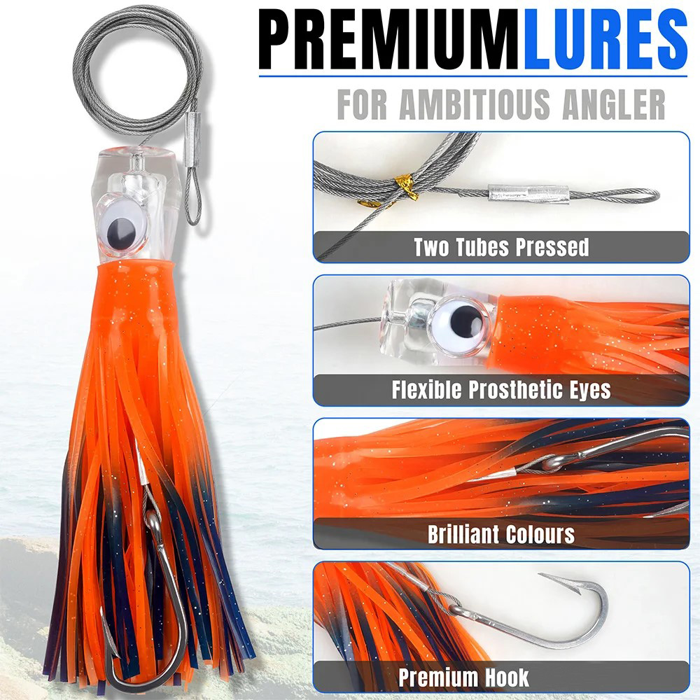 6Pcs Saltwater Tolling Lures S - Fishing Lure Buzzbait ulasan dan harga
