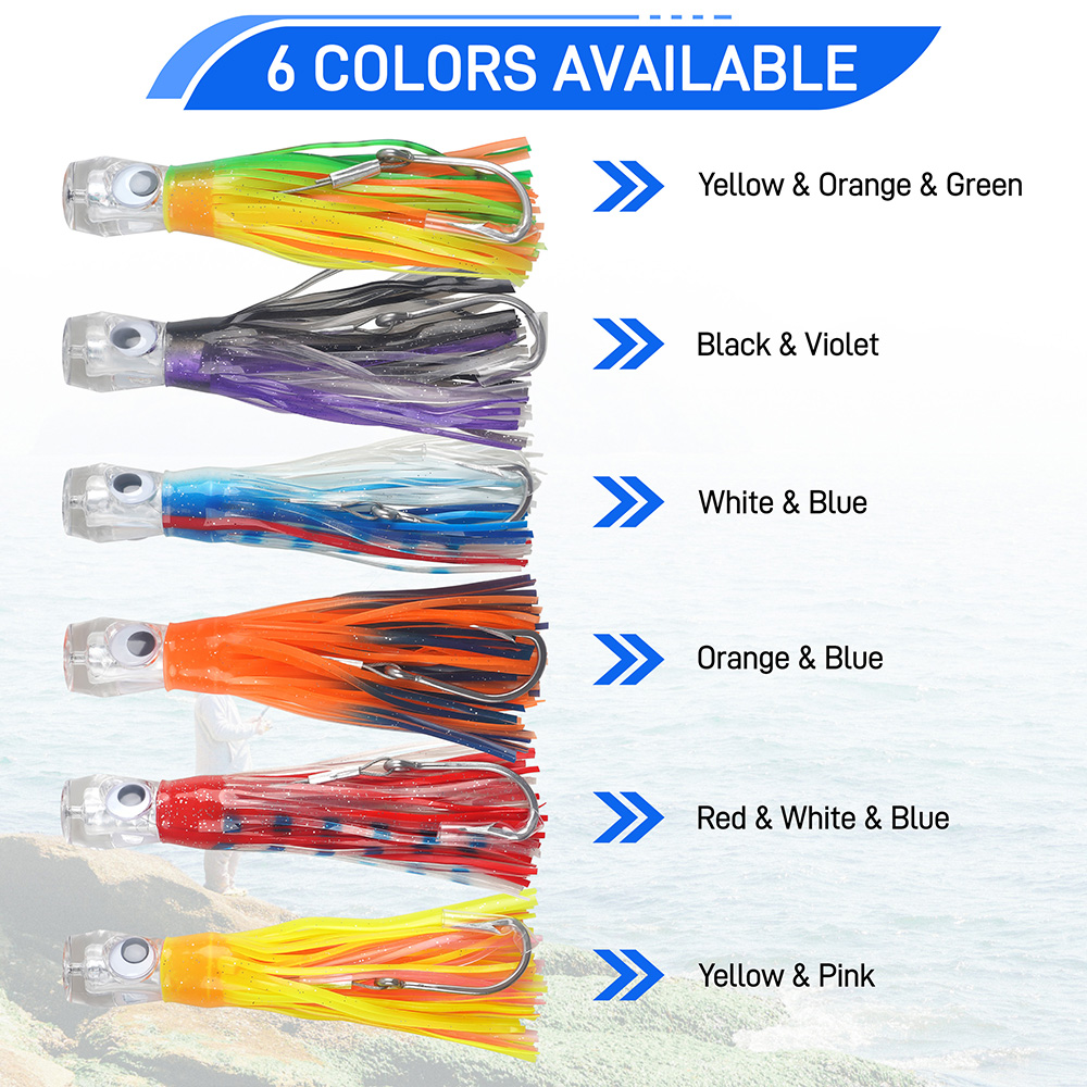 6Pcs Saltwater Tolling Lures S - Fishing Lure Buzzbait ulasan dan harga
