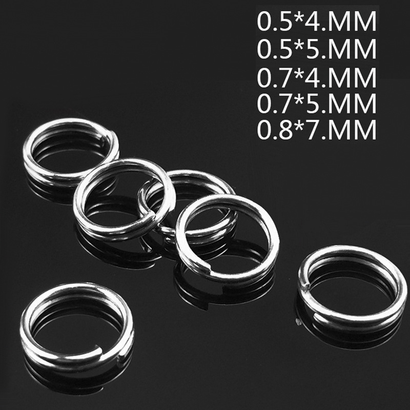 100pcs/lot Fishing Split Rings - Fishing Lure Accessories ulasan dan harga